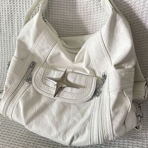 Not Rated White Hobo Bag
